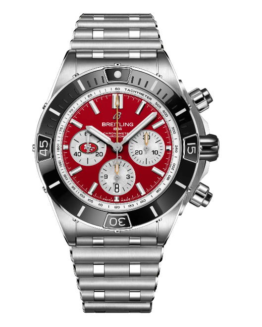 Review Breitling Super Chronomat B01 Chronograph 44 NFL San Francisco 49ers Replica watch AB01361C1K1A1